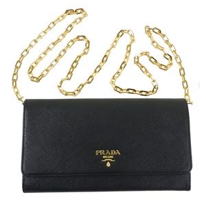 PRADA wallet on a chain WOC -gorgeous!